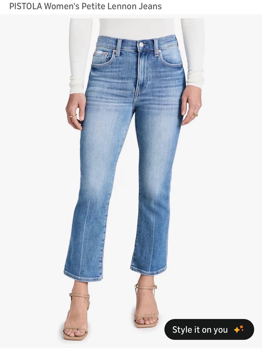 Pistola Petite Cropped Lennon Jeans